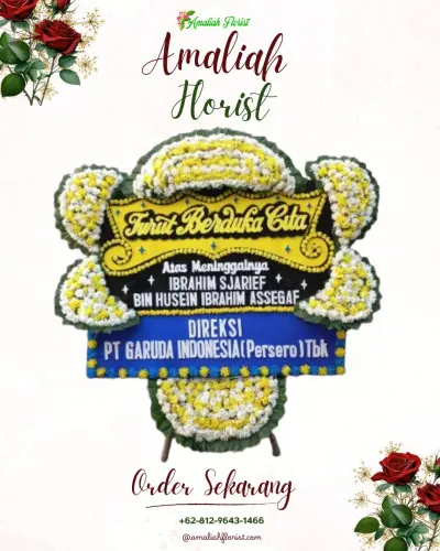 Papan Bunga Duka di 20 Ilir D. I