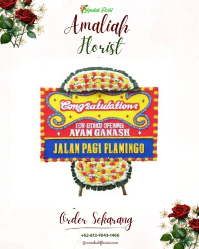 Bunga Papan Congratulation di 20 Ilir D. I